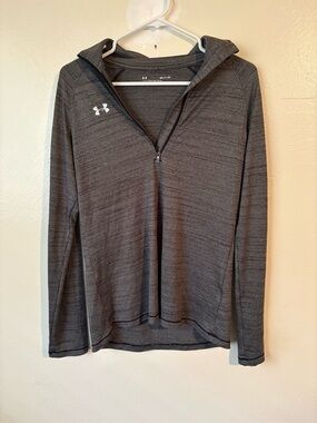 Under Armour Dark Heather Gray Performance Hoodie
